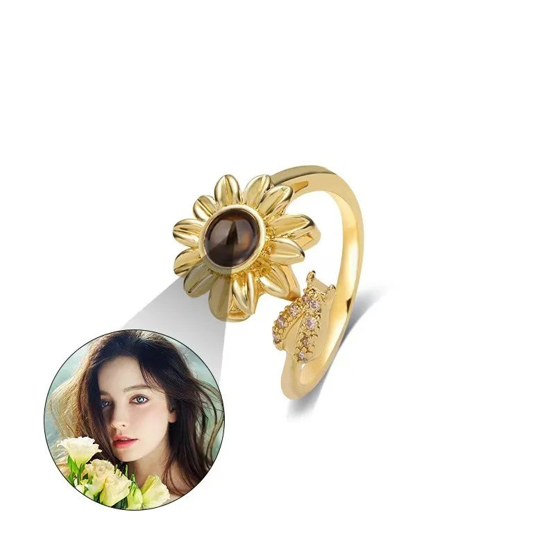 Personalized Photo Projection Ring