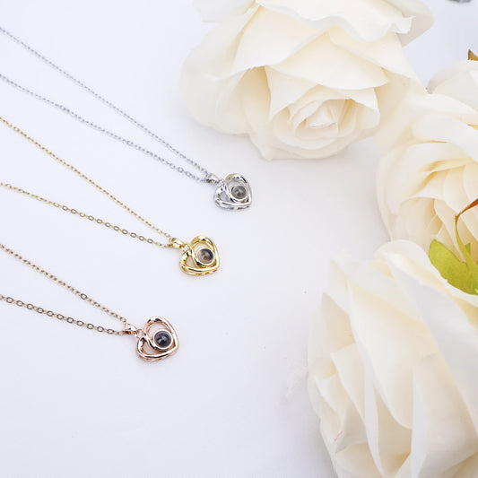 Personalized Photo Projection Necklace