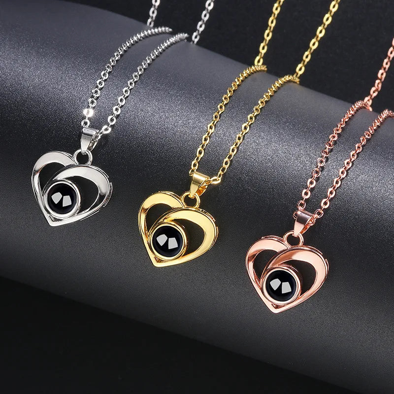 Personalized Photo Projection Necklace