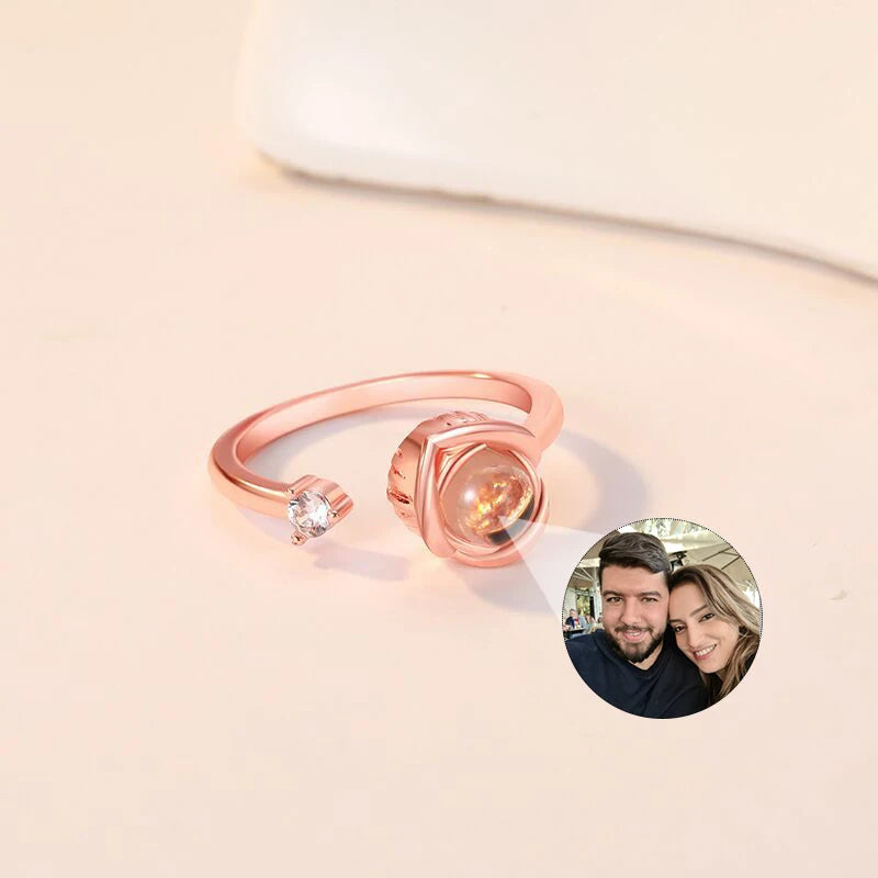 Personalized Photo Projection Ring