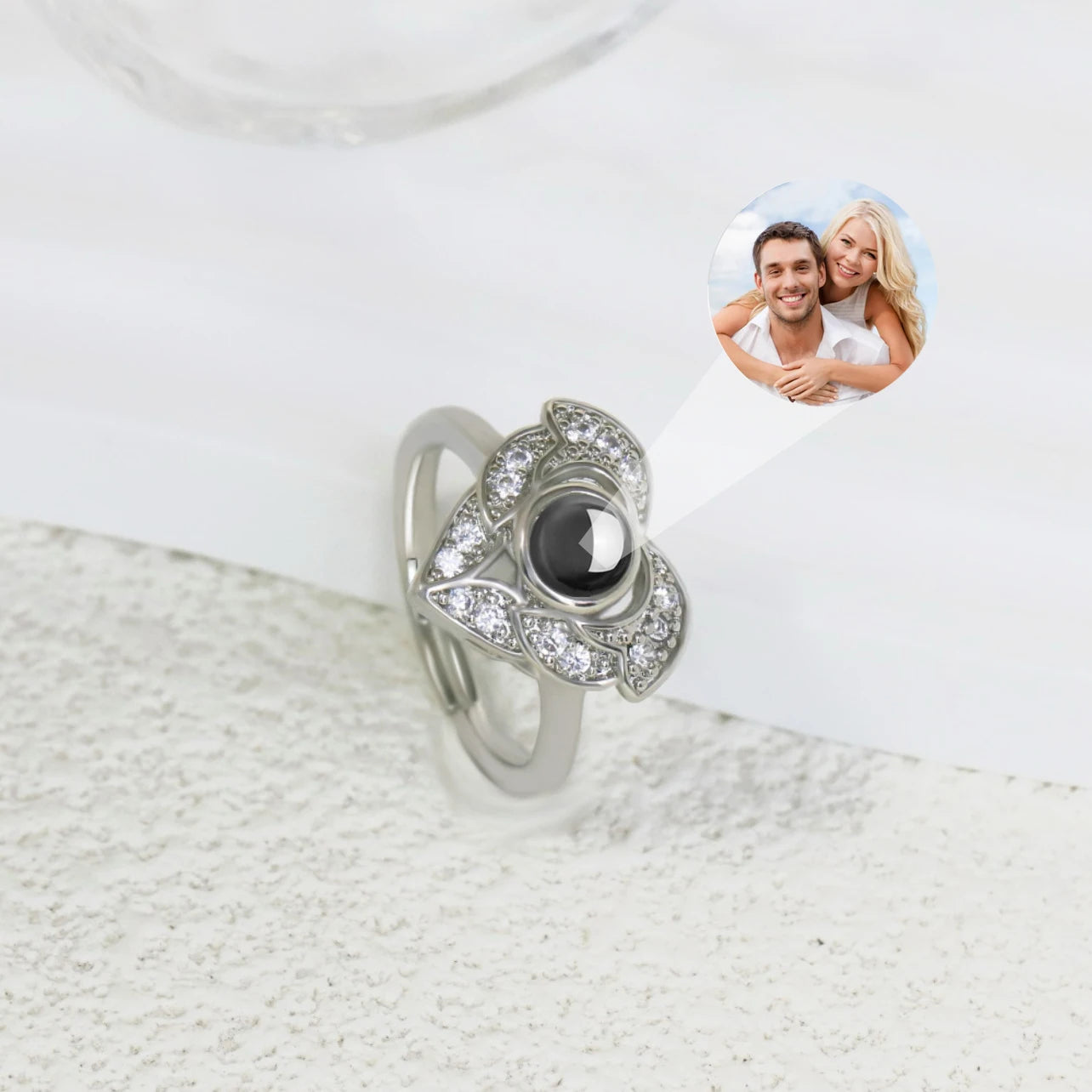 Personalized Photo Projection Ring