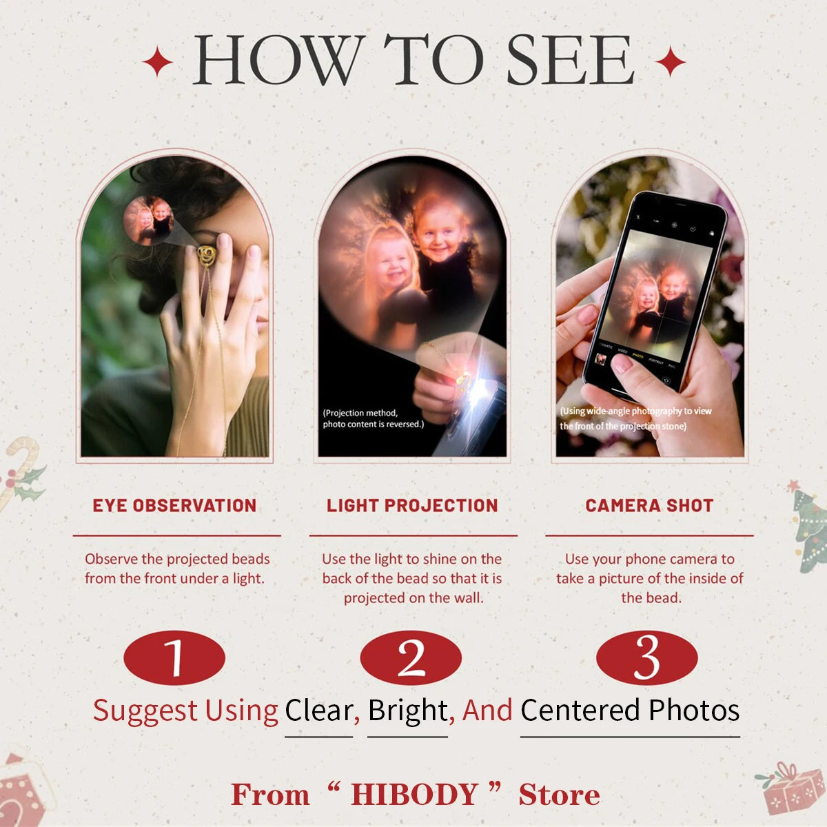 Personalized Photo Projection Bracelet
