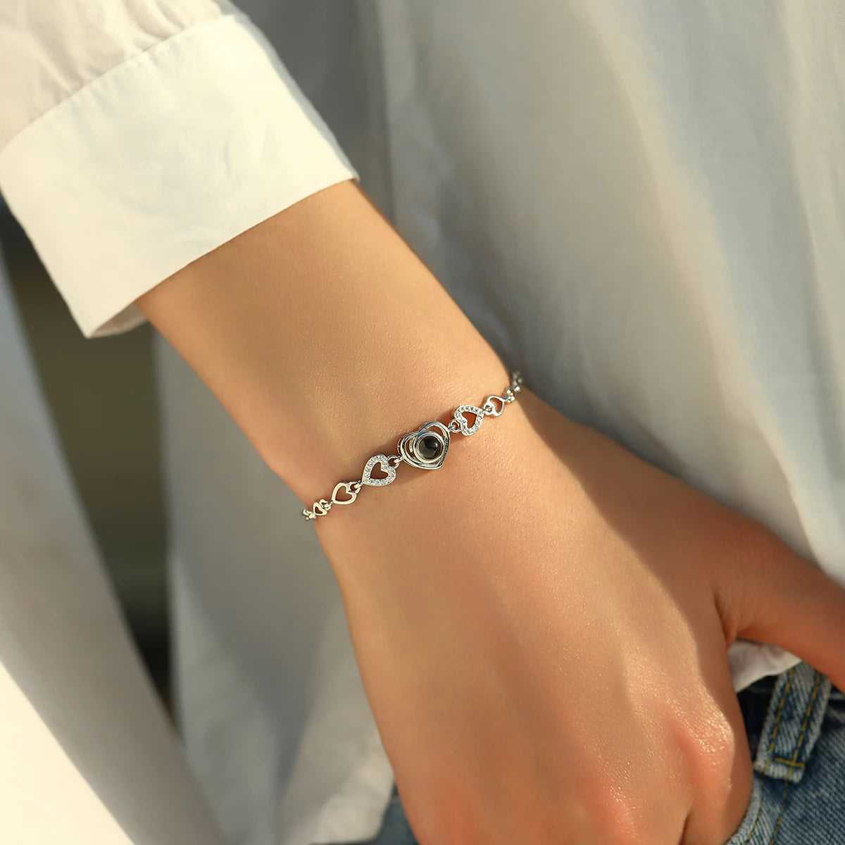 Personalized Photo Projection Bracelet
