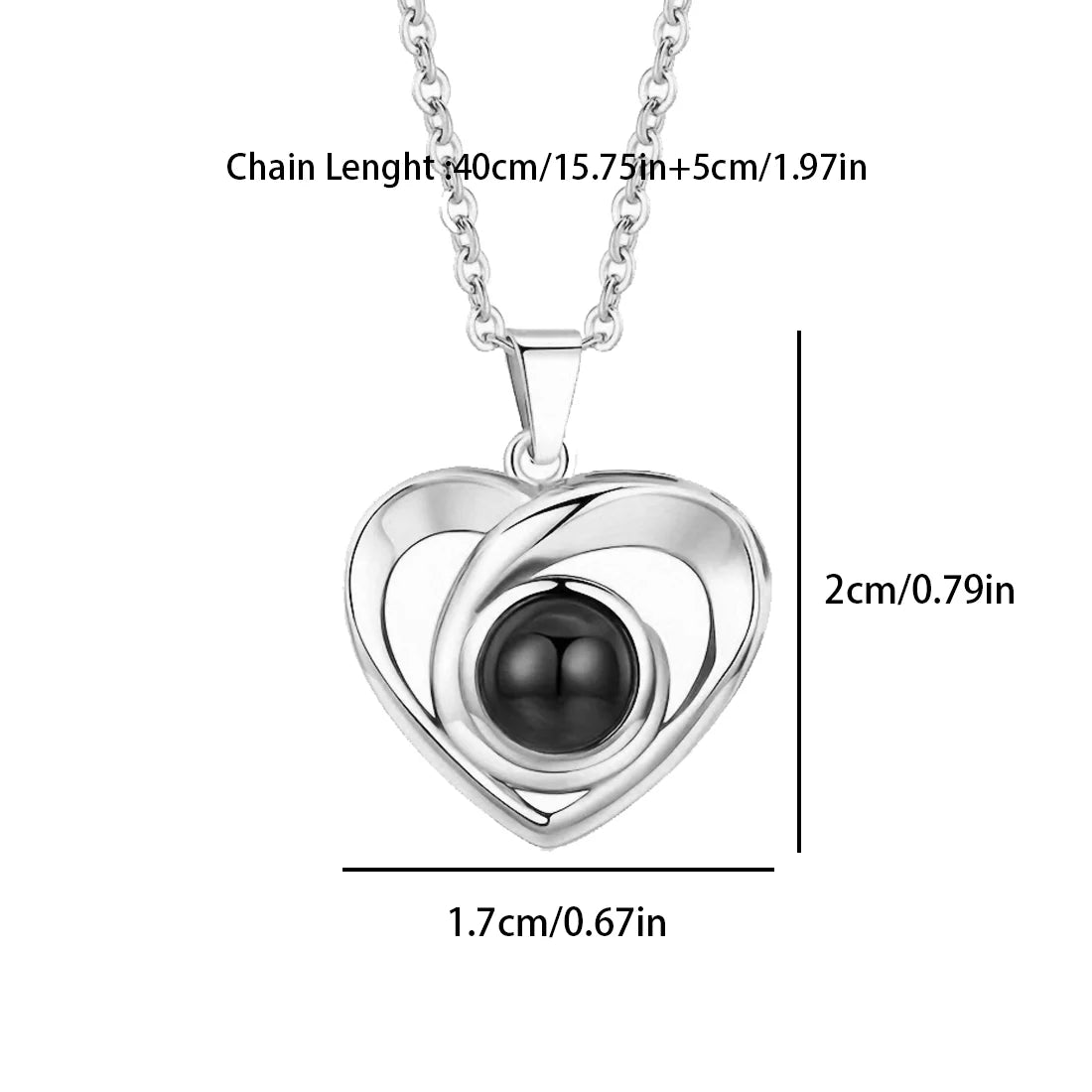 Personalized Photo Projection Necklace